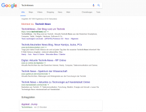 Die Suchleiste und Ergebnisse werden besser dargestellt. Bild: TechnikNews