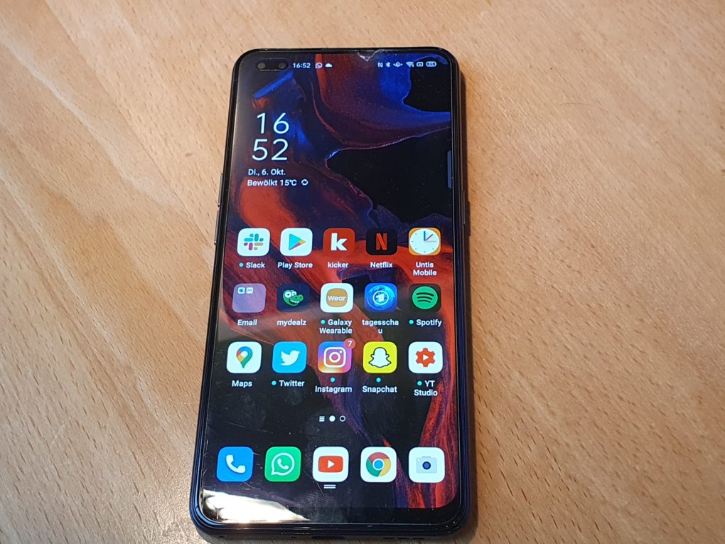 Oppo Reno 4 Design Vorderseite