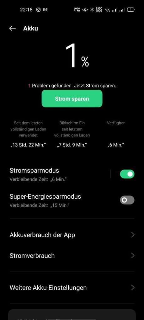 OPPO Find X3 Lite Akkulaufzeit