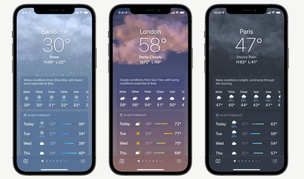 Apple WWDC 2021 Wheater