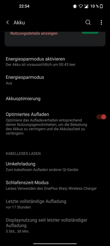 OnePlus 9 Pro Screen-On-Time