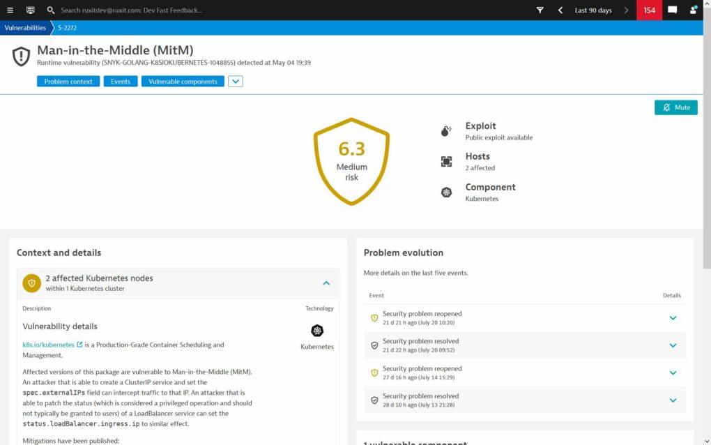 Dynatrace Vulnerability Detection