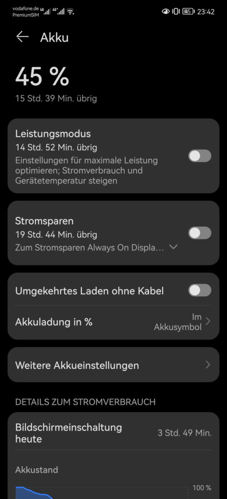 Huawei P50 Pro Screen-On-Time