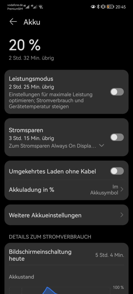 Huawei P50 Pro Screen-On-Time