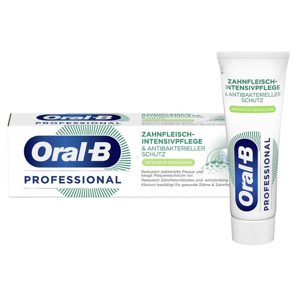 Oral-B Professional Zahnfleisch-Intensivpflege & Antibakterieller Schutz Zahncreme