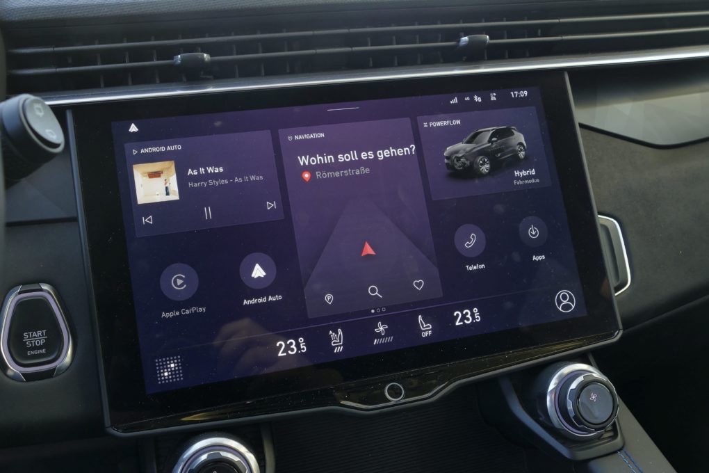 Lynk&Co 01 Infotainment Oberfläche