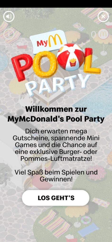 MyMcDonald's Pool-Party