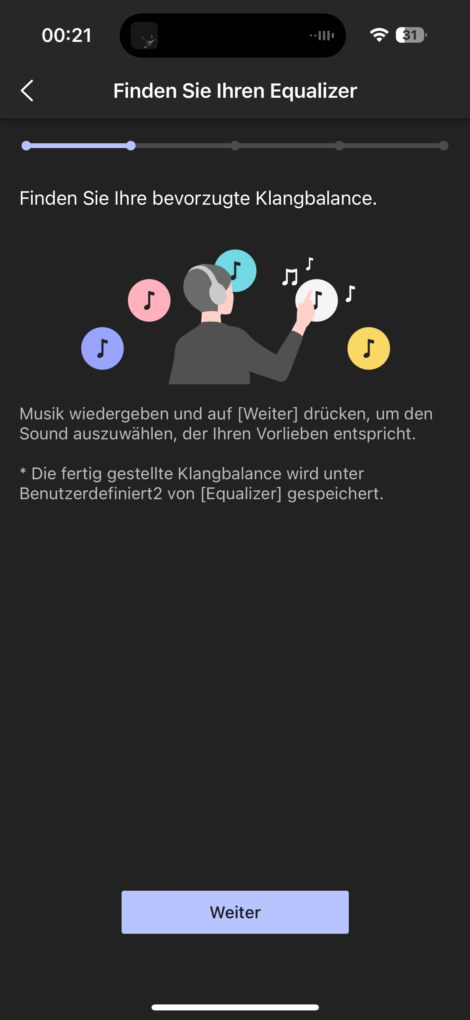 Sony Sound Connect App Equalizer