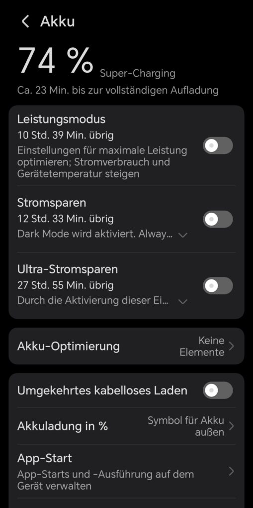 Honor Magic V3 Akku